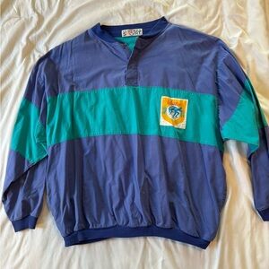 Blue and Teal Long Sleeve Shirt
